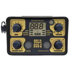 Gold Bug 2 Metal Detector Combo 2 (coil covers, 9V battery, USB cable, headphones, armstrap)